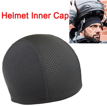 Мотоциклетный шлем, внутренние колпачки, Балаклавы, Дышащая Велосипедная быстросохнущая Влагоотводящая Охлаждающая шапка, Универсальная мужская женская спортивная шапка-купол